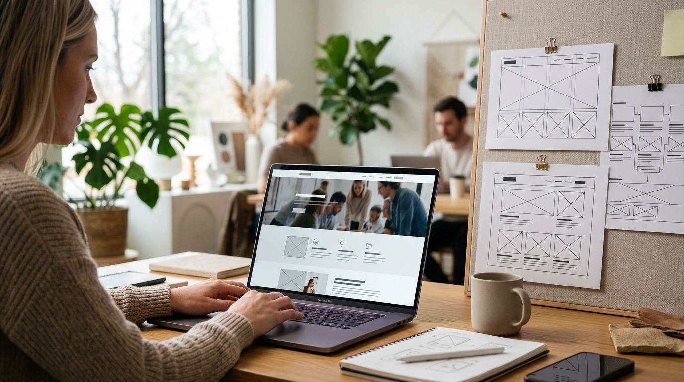 Moderne Webseiten, die Vertrauen schaffen